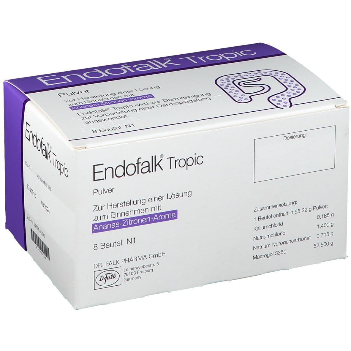 Endofalk Tropic Plv.z.Her.e.Lsg.z.Einn.Btl. 8 St Pulver zur Herstellung einer Lösung zum Einnehmen
