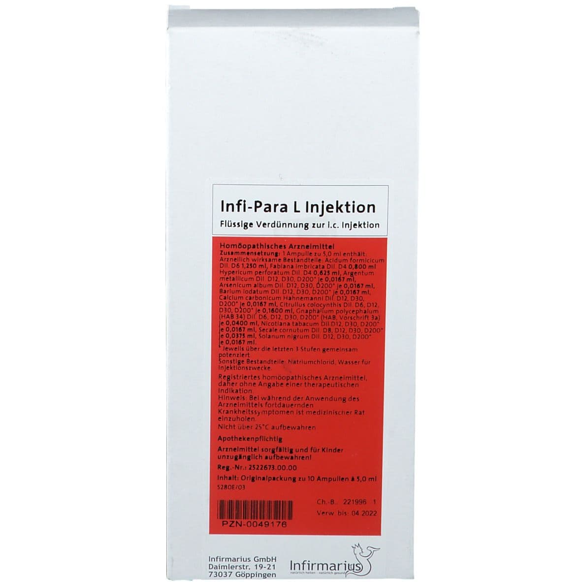 Infi Para L Injektion Ampullen 10x5 ml