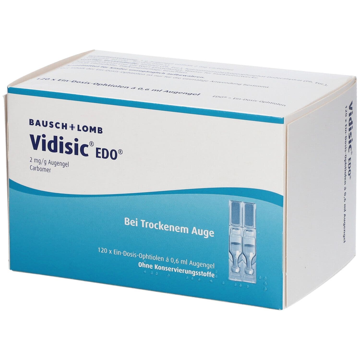 Vidisic EDO Augengel 120x0,6 ml