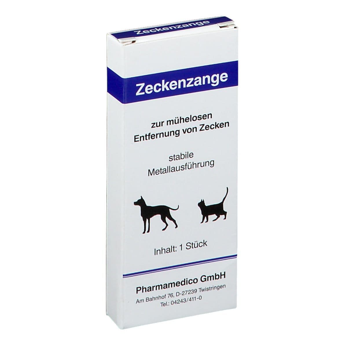 Zeckenzange aus Metall 1 St Zange