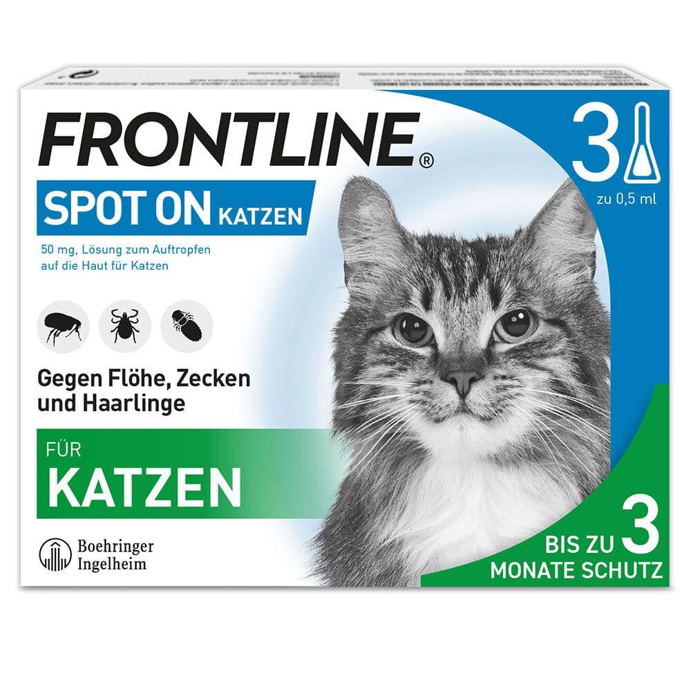 Frontline Spot on K Lösung f.Katzen 3 St Einzeldosispipetten
