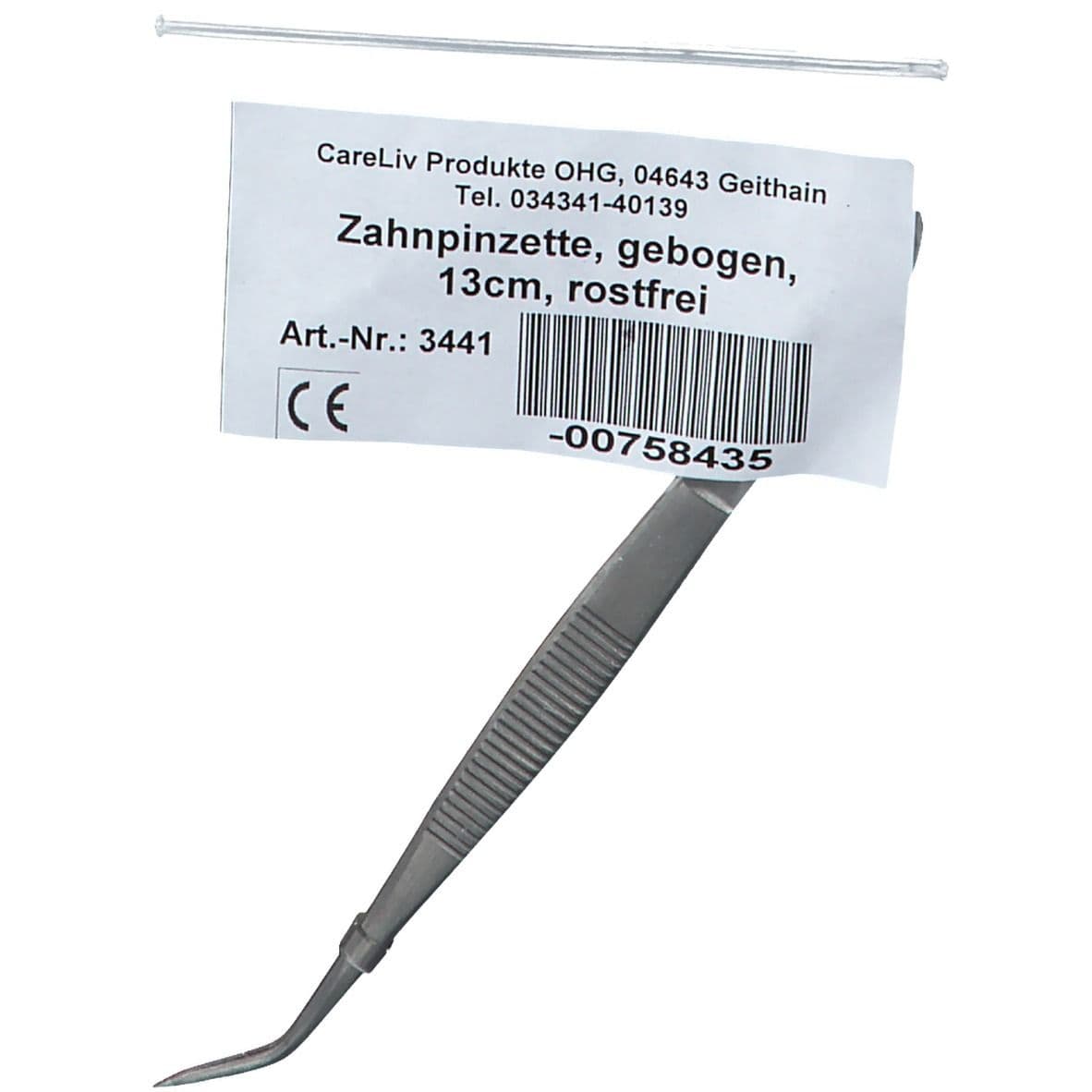 Pinzette Zahn gebogen 13 cm 1 St