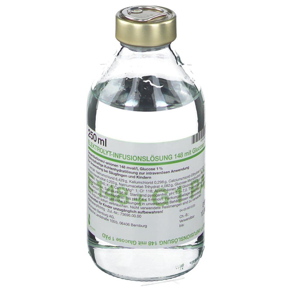 Elektrolyt Inf.-Lsg. 148 m.Glucose 1 päd. 10x250 ml Infusionslösung