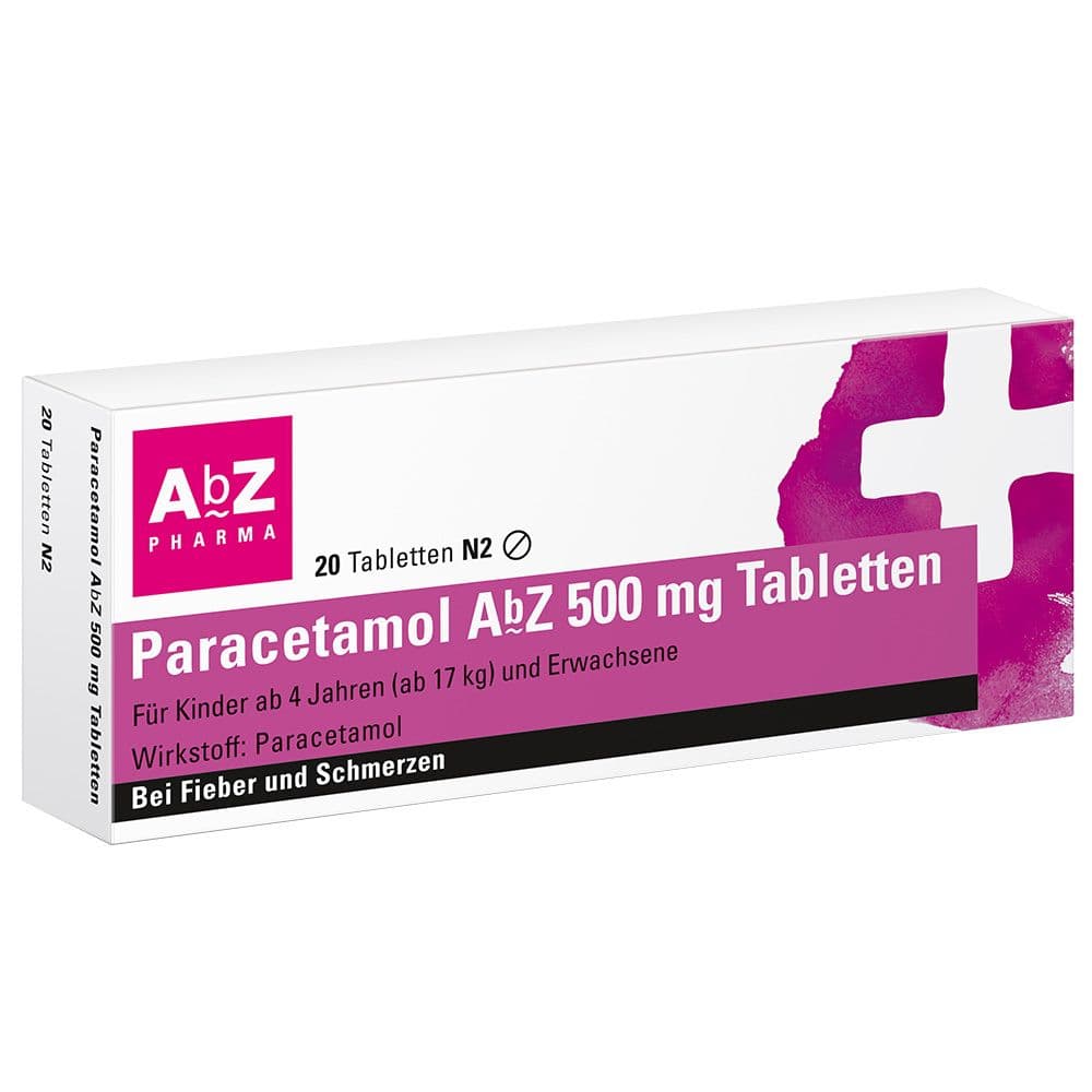 Paracetamol AbZ 500 mg Tabletten 20 St