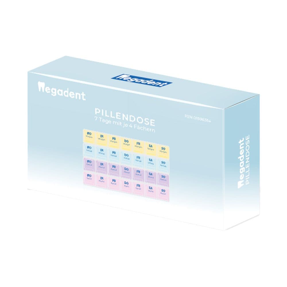 Pillendose 7 Tage+4 Fächer je Tag Kunststoff 1 St Dose