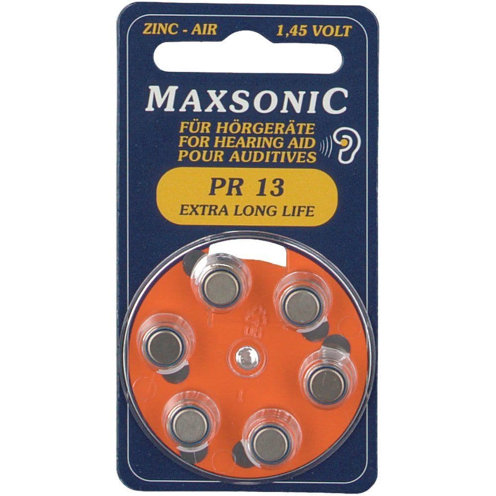 Batterien f.Hörgeräte Maxsonic Pr13 6 St