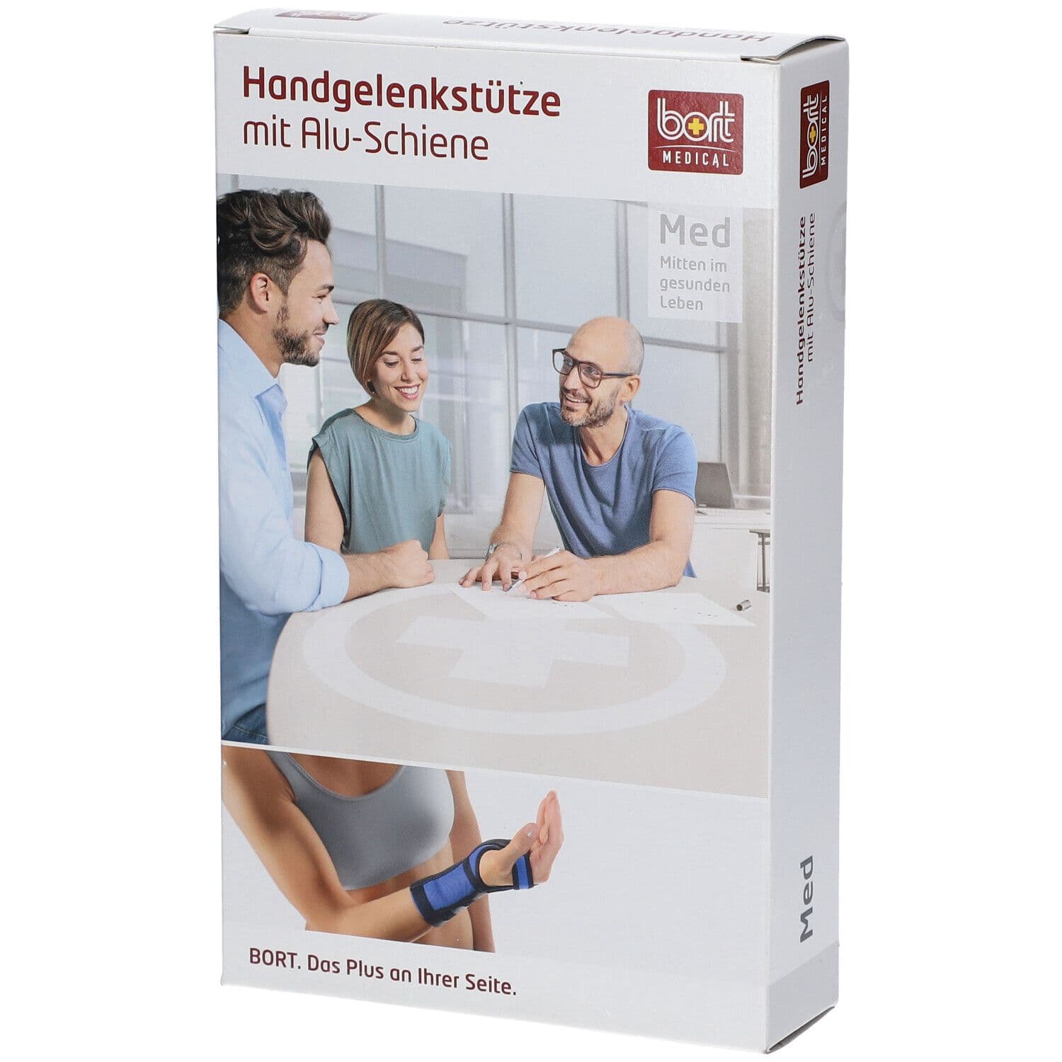 Bort Handgelenkstütze m.Aluschiene li.M haut 1 St Bandage(s)