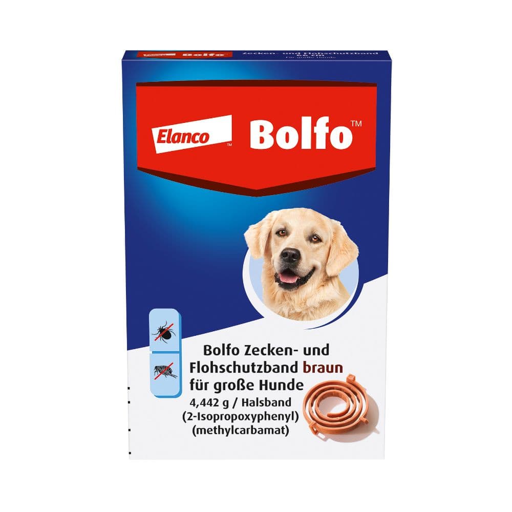 Bolfo Flohschutzband braun f.große Hunde 1 St Halsband