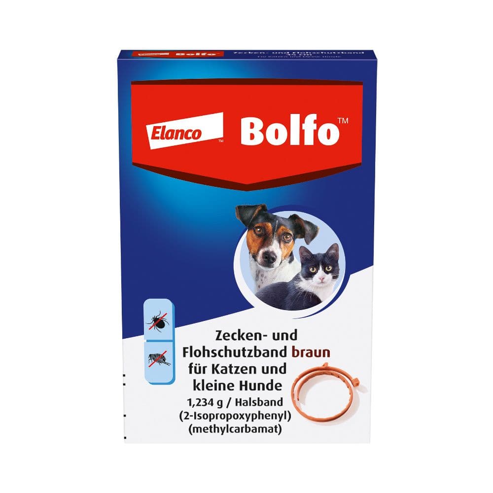 Bolfo Flohschutzband braun f.kleine Hunde/Katzen 1 St Halsband