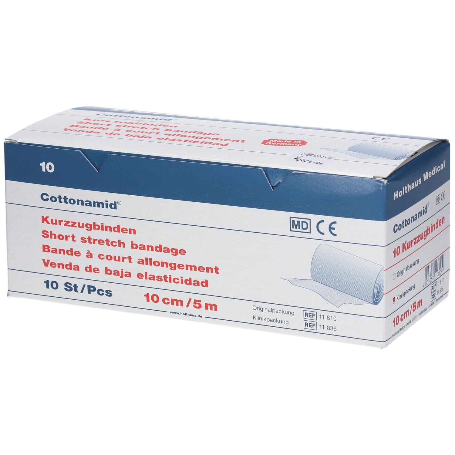Cottonamid elast.Kurzzugbinde 10 cmx5 m St Binden