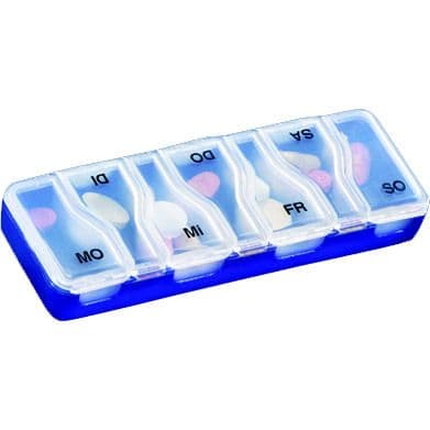 Medi 7 uno Medikamentendosierer für Tage blau 1 St Dose