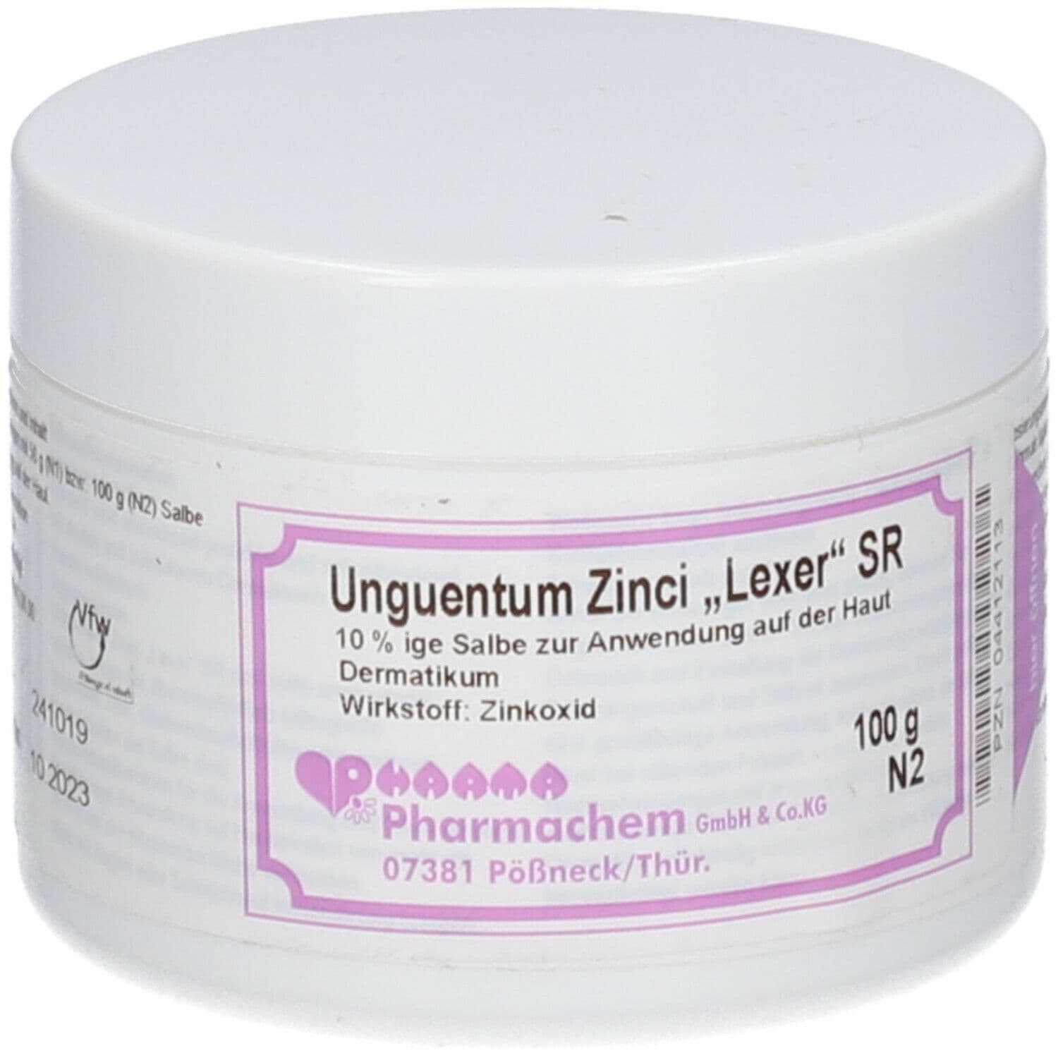Unguentum Zinci Lexer SR 100 g Salbe