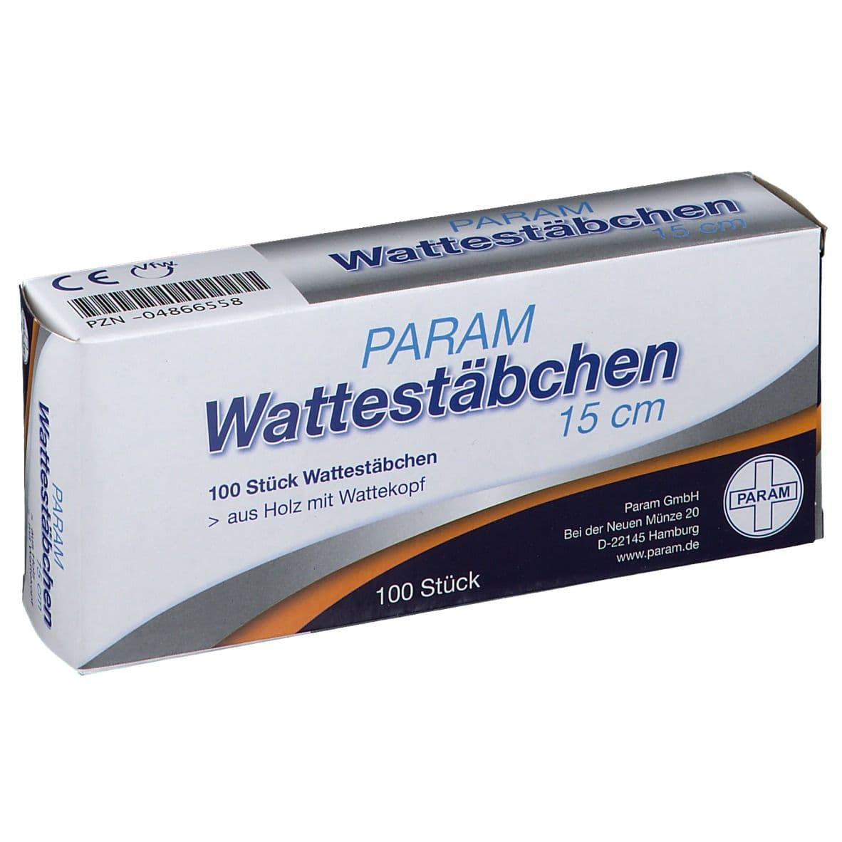 Wattestab m.Wattekopf 15 cm 100 St Stäbchen