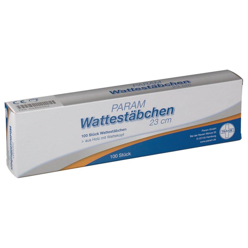 Wattestab m.Wattekopf 23 cm 100 St Stäbchen