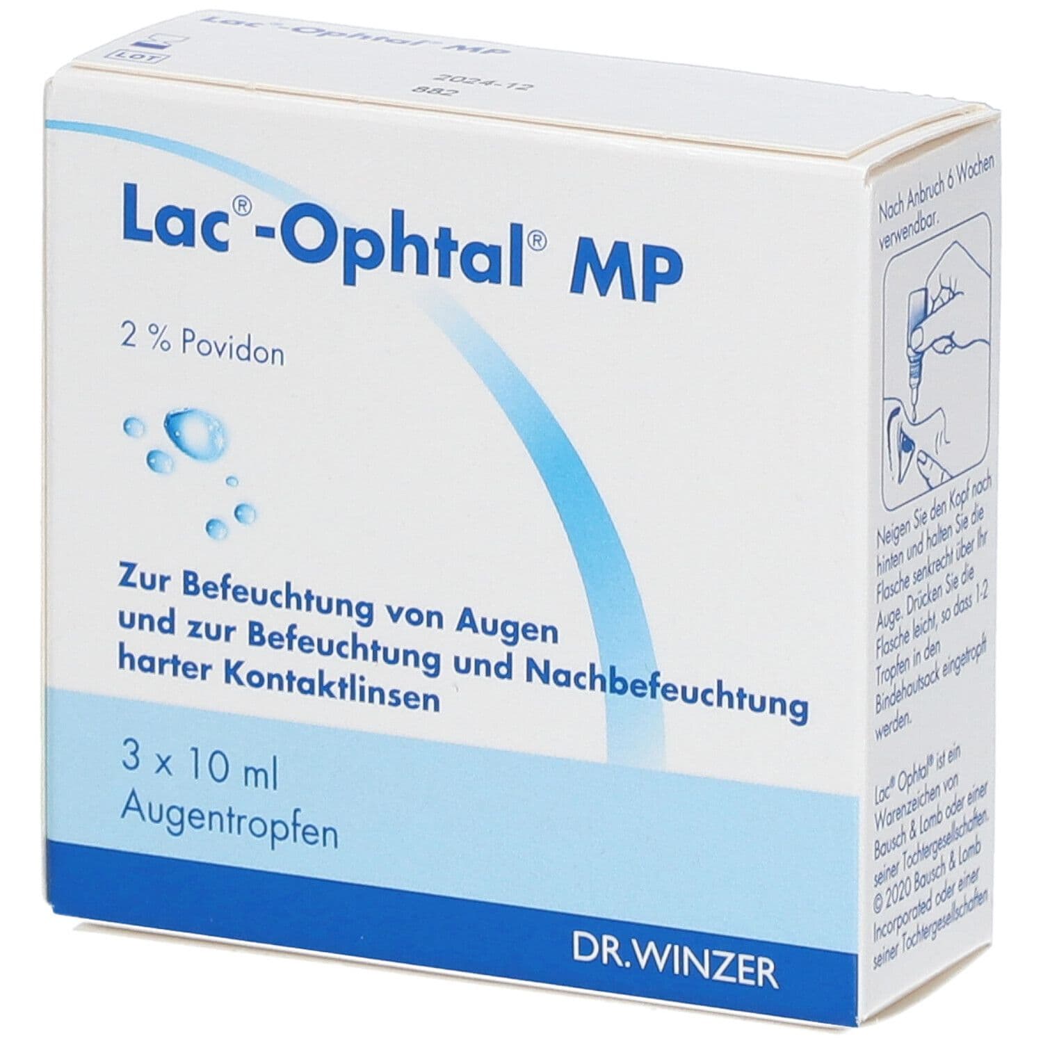 LAC Ophtal MP Augentropfen 3x10 ml