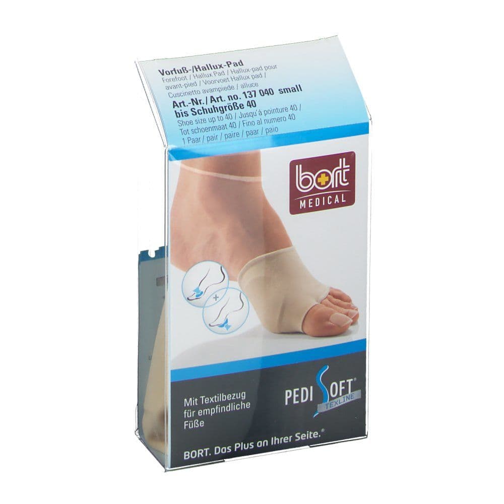 Bort PediSoft TexLine Vorfuß-u.Hallux Pad small 2 St Bandage(s)