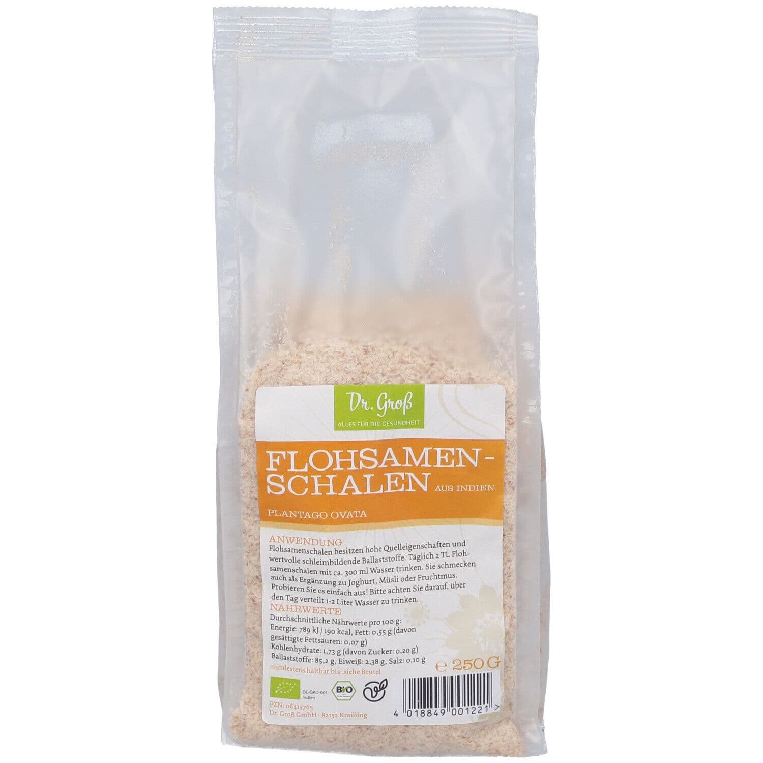 Flohsamenschalen indisch Bio 250 g Samen