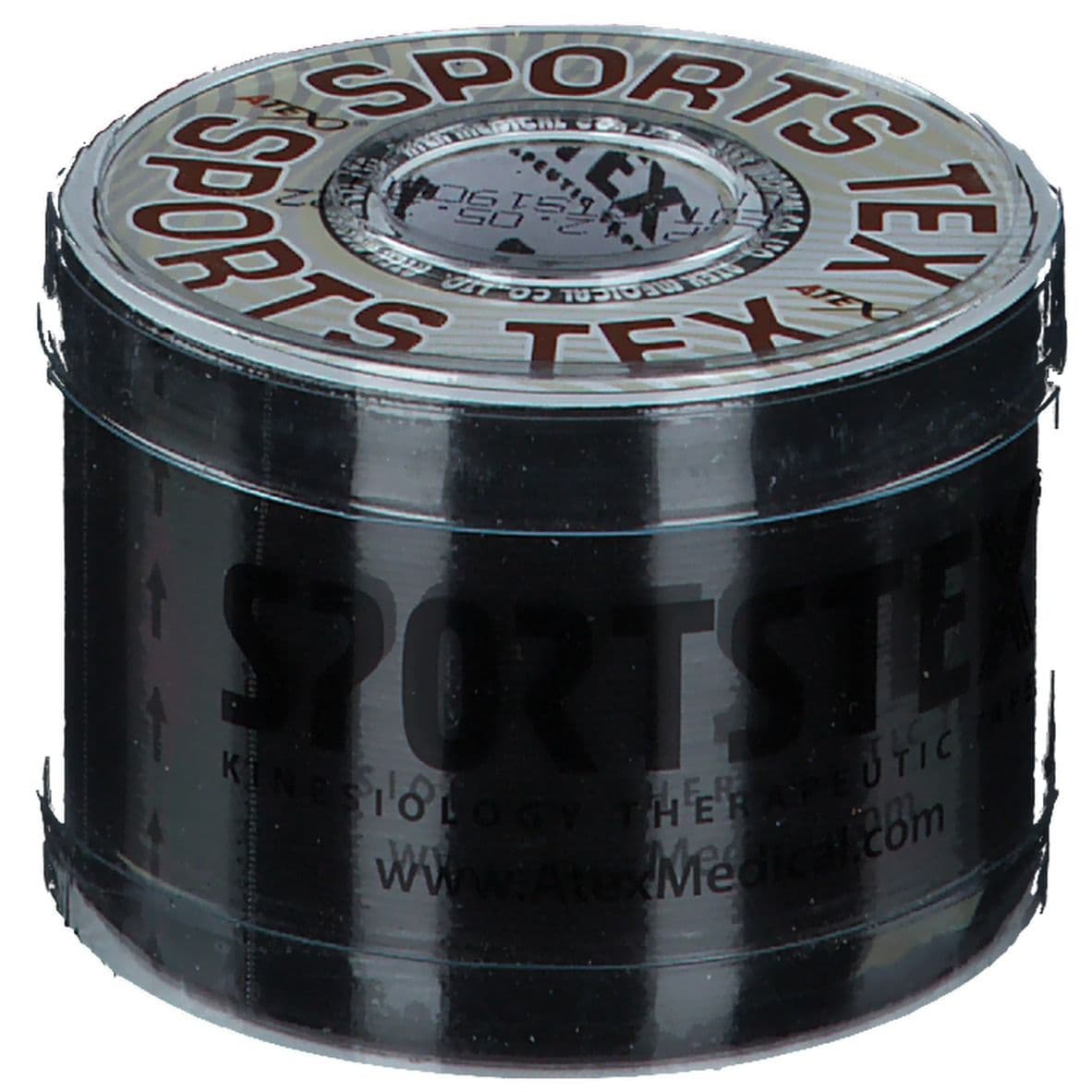Sports TEX Kinesiologie Tape 5 cmx5 m schwarz 1 St Verband