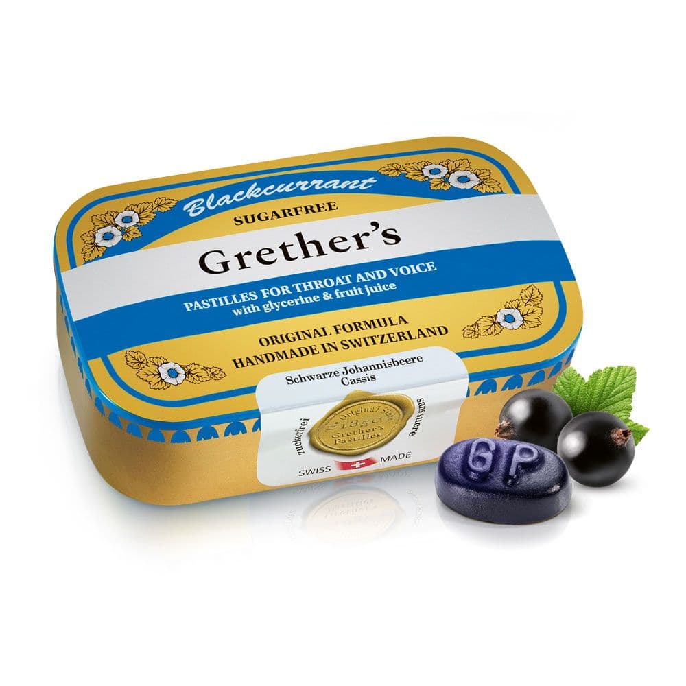 Grethers Blackcurrant Silber zf.Past.Dose 110 g Pastillen