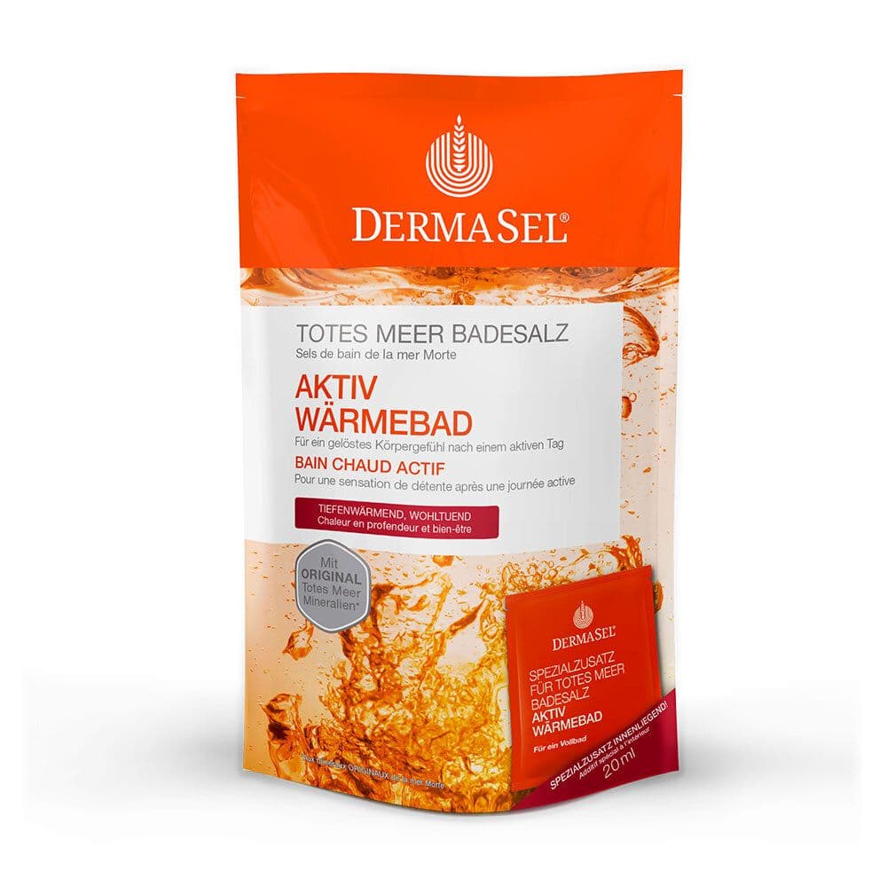 Dermasel Totes Meer Badesalz+Aktiv Wärme SPA 420 g Kombipackung