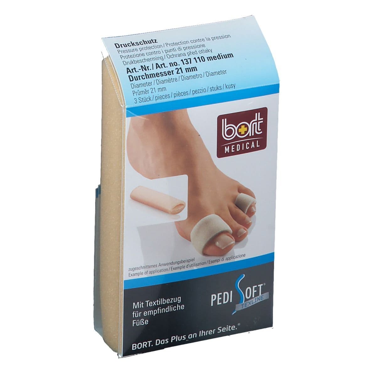 Bort PediSoft TexLine Druckschutz medium 1 St Bandage(s)