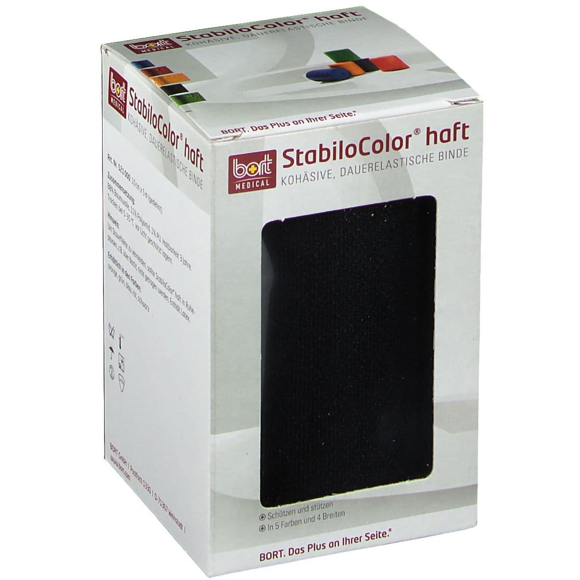 Bort StabiloColor haft Binde 10 cm schwarz 1 St Binden