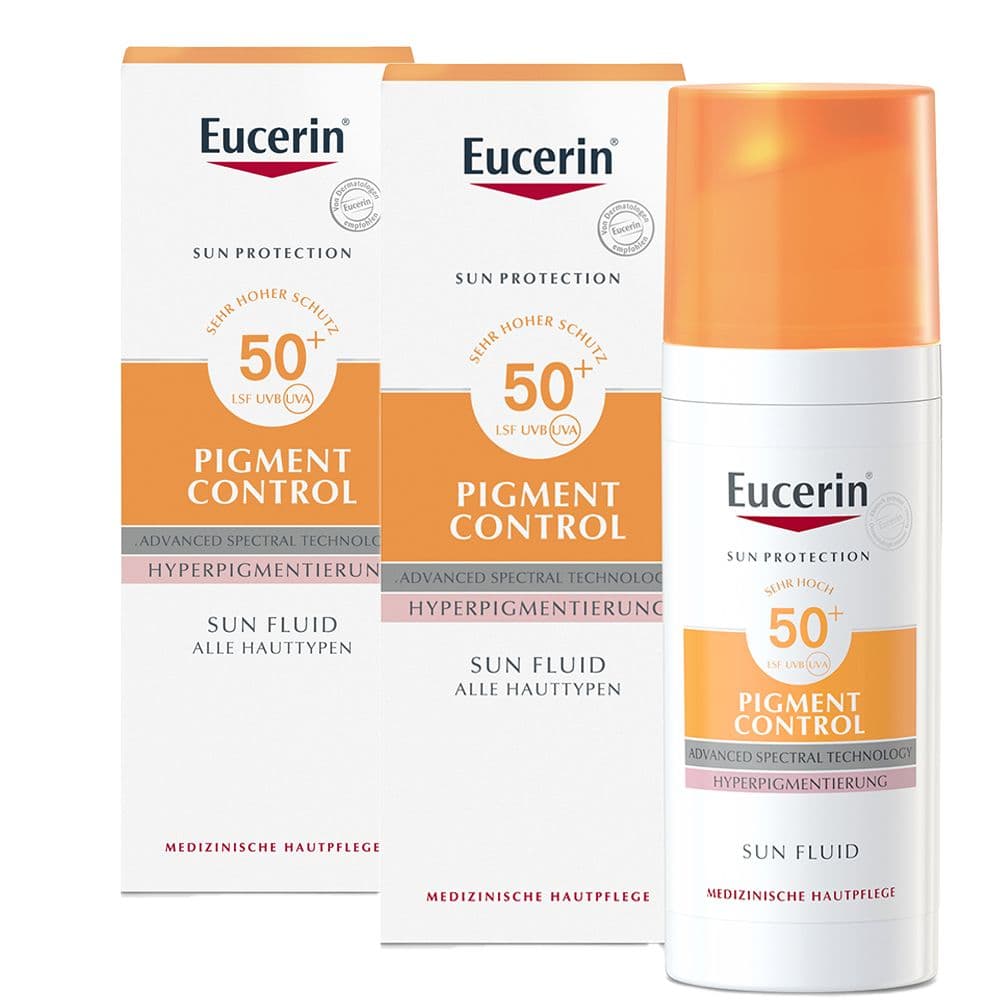 2x Eucerin SUN Fluid Pigm 50 2x50 ml Sonnenschutzcreme