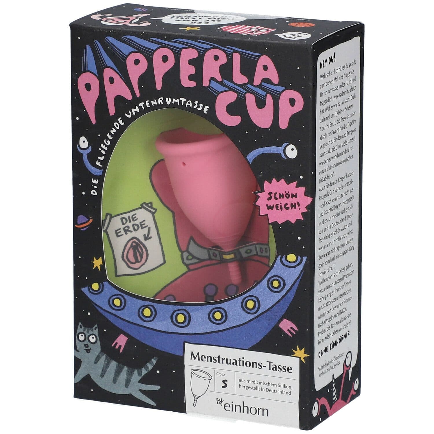 einhorn Menstruationstasse Papperlacup Gr. S 1 St Sonstige