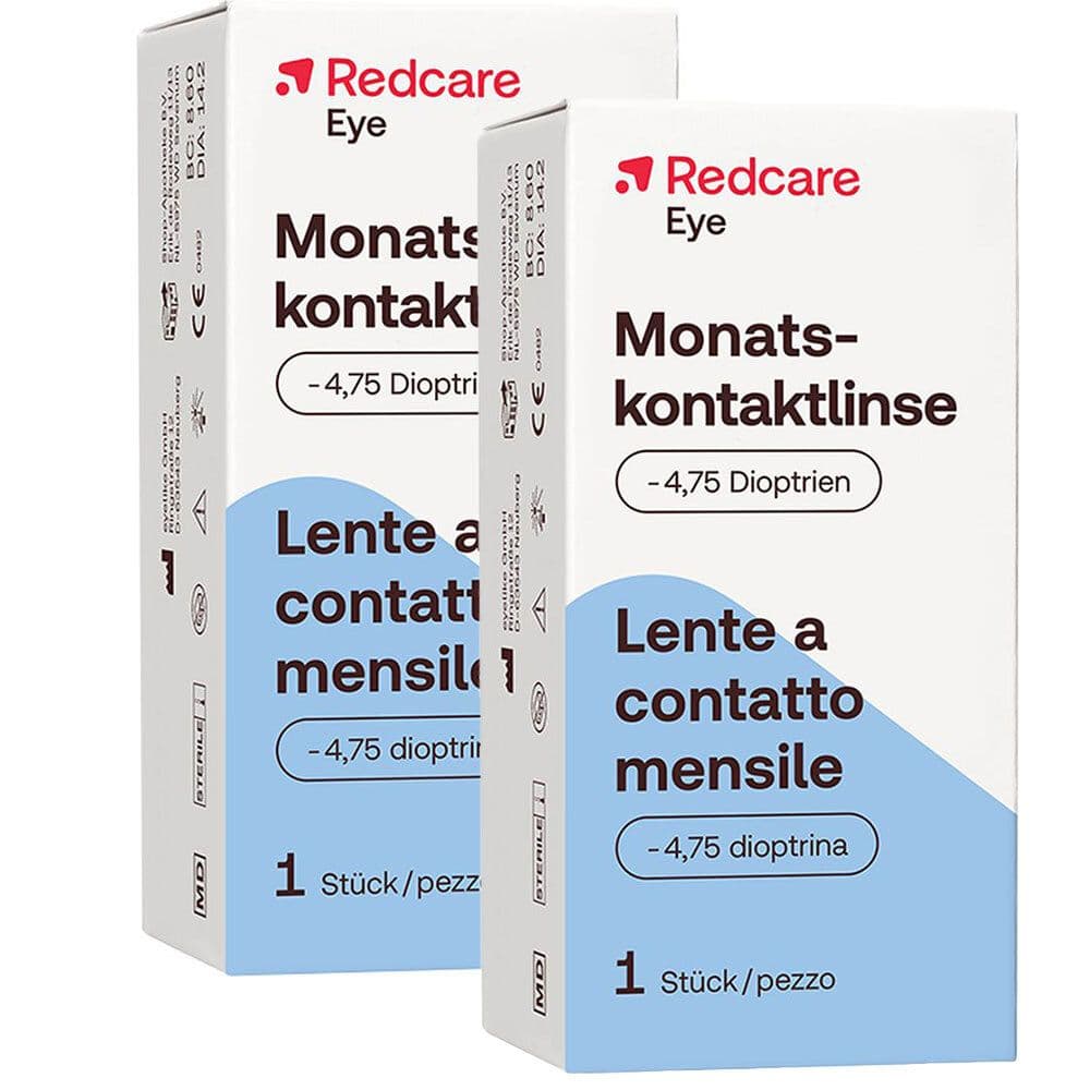 Redcare Monatslinse -4,75 Doppelpack 2x1 St Kontaktlinsen