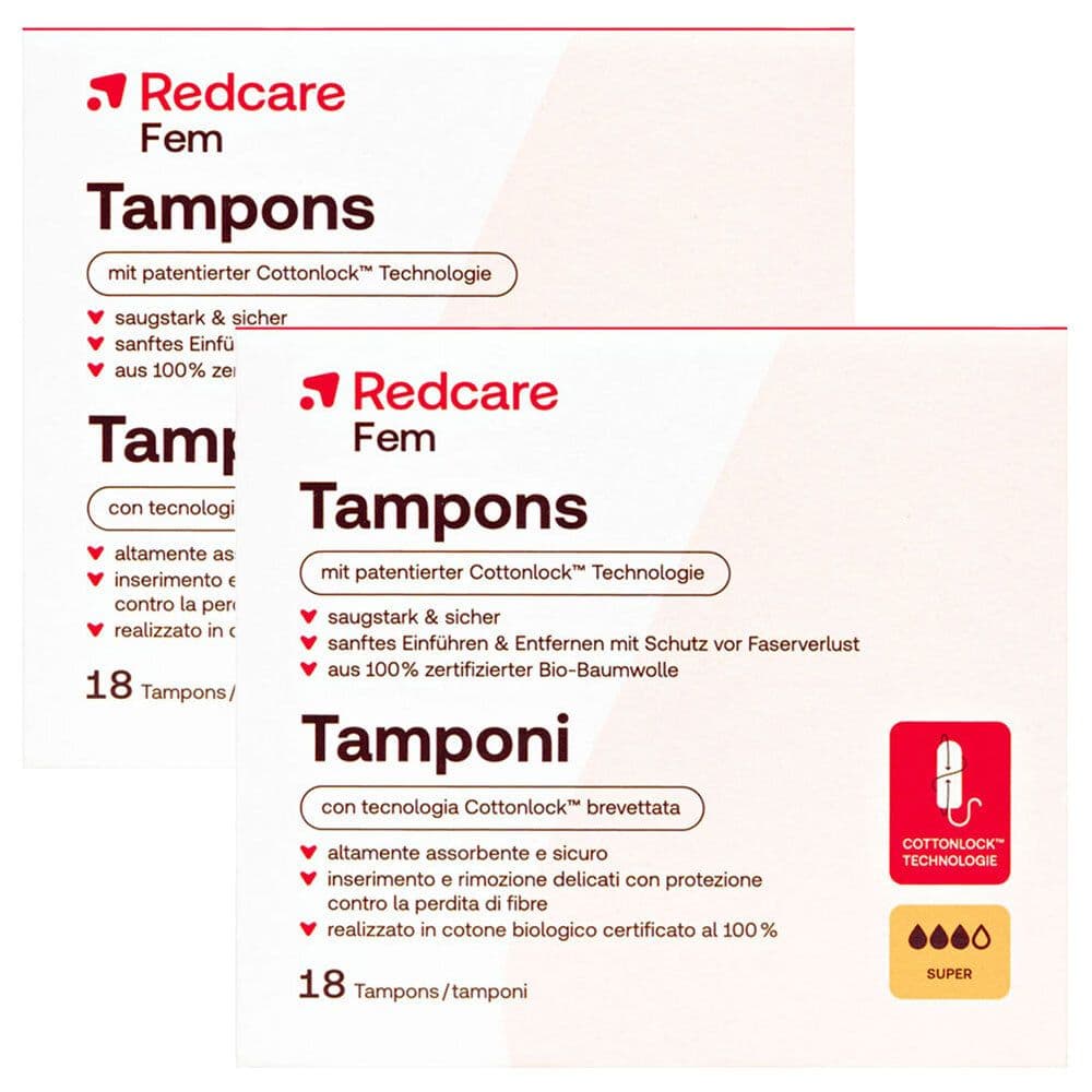 Redcare Tampons Super Doppelpack 2x18 St Tampon
