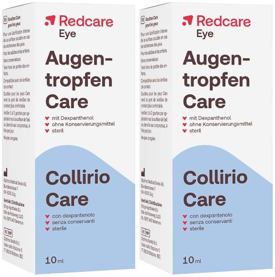 Redcare Eye Augentropfen Care (mit Dexpanthenol) Doppelpack 2x10 ml Tropfen