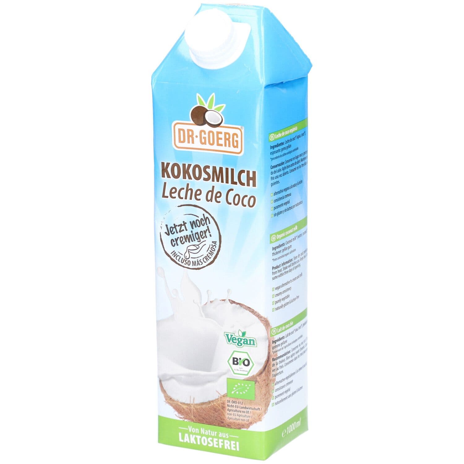 Bio-Kokosmilch 1000 ml Milch