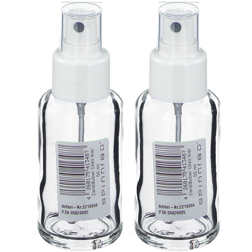 Zerstäuber Glas 50 ml weiß 2x 2x1 St Flaschen