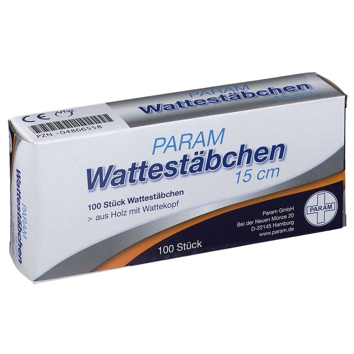 Wattestab m.Wattekopf 15 cm 5x 5x100 St Stäbchen