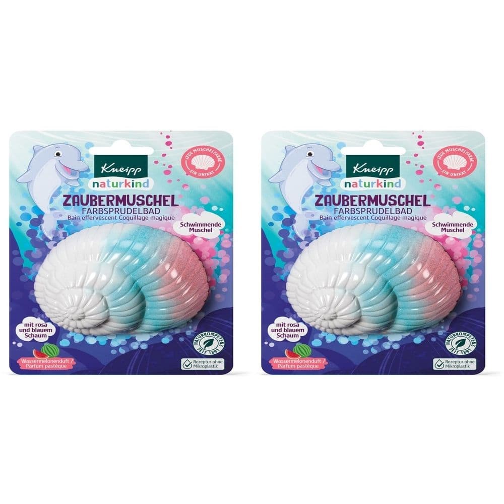 Kneipp naturkind Zaubermuschel Farbsprudelbad 2x 2x85 g Salz