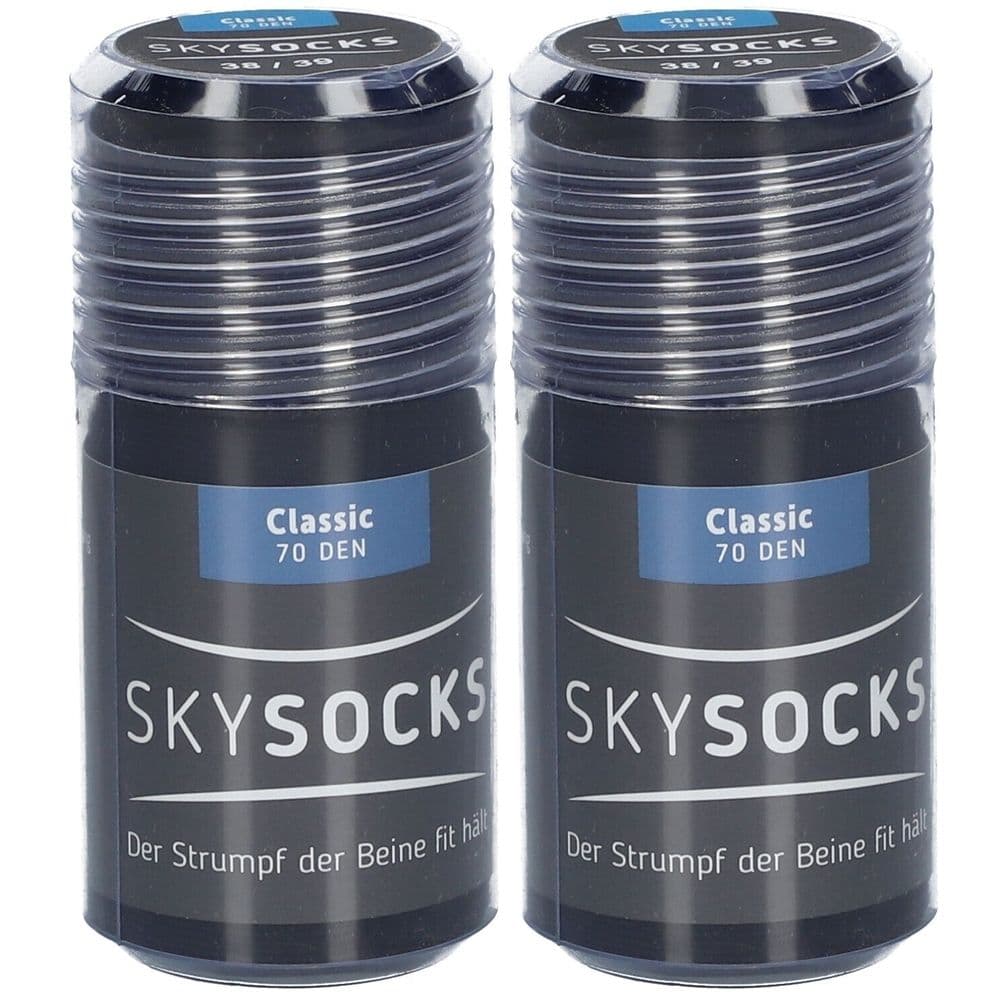 Skysocks Clas Black 38/39 x2 2x2 St