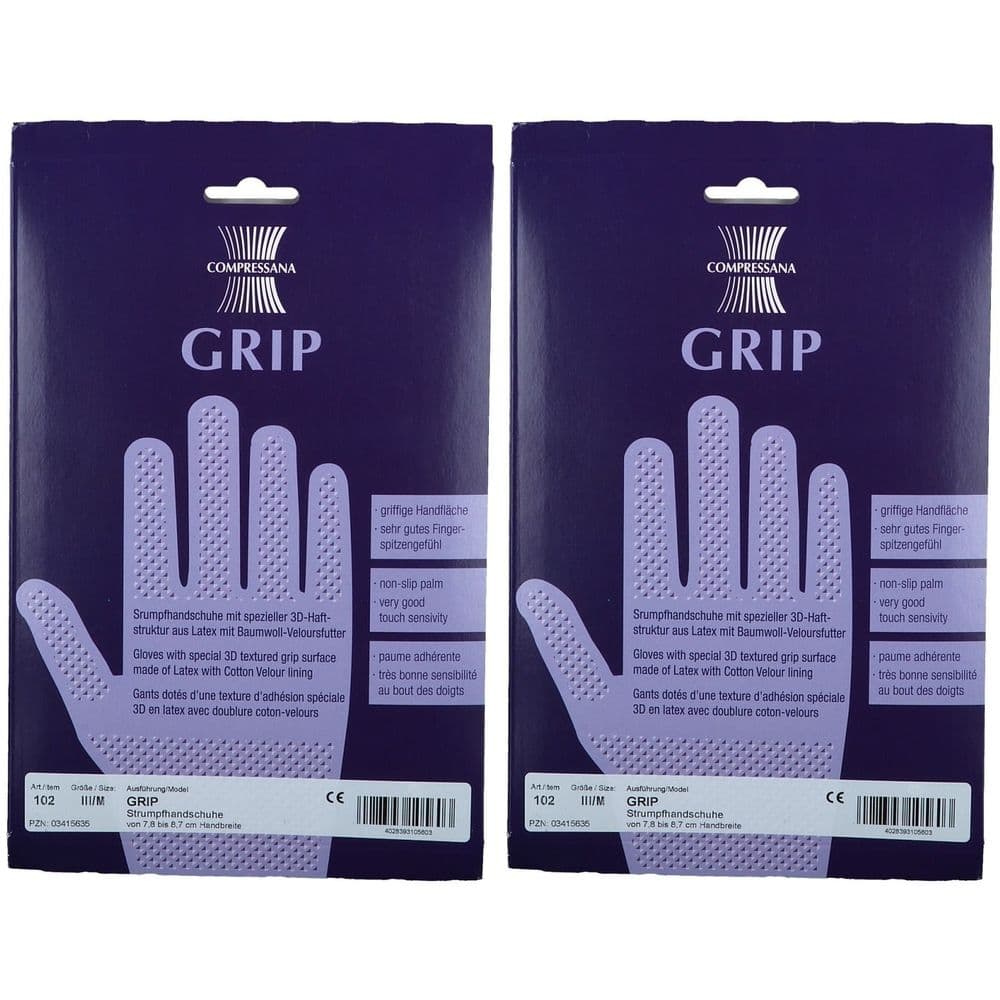 Compressana Gummihs 3Farbi x2 2x2 St Handschuhe
