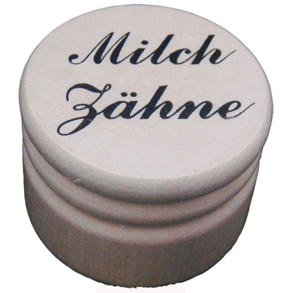 Milchzahndose Holz 3,5 cm 1 St Dose