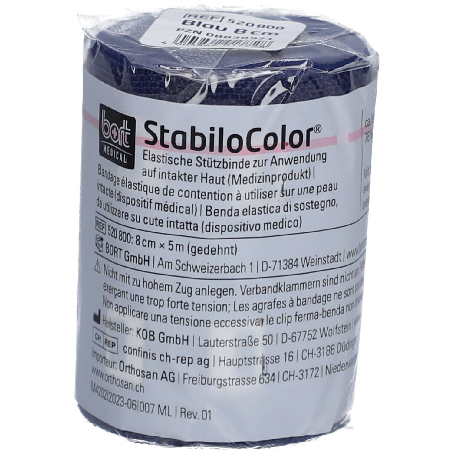 Bort StabiloColor Binde 8 cm blau 1 St Binden