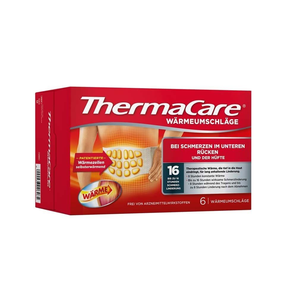 Thermacare Rückenumschläge S-Xl z.Schmerzlind. 6 St Bandage(s)