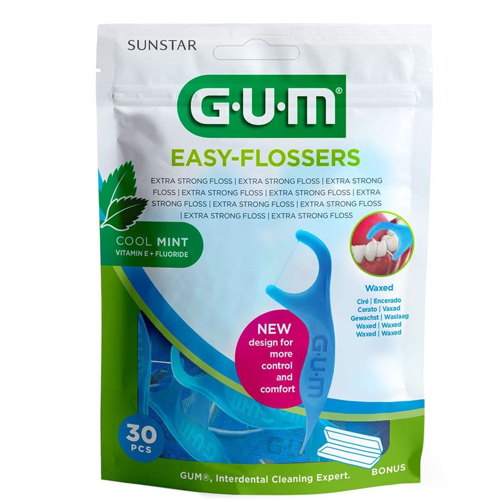 GUM Easy-Flossers Zahnseidesti.gew.mint+Reise-Et. 30 St Zahnseide