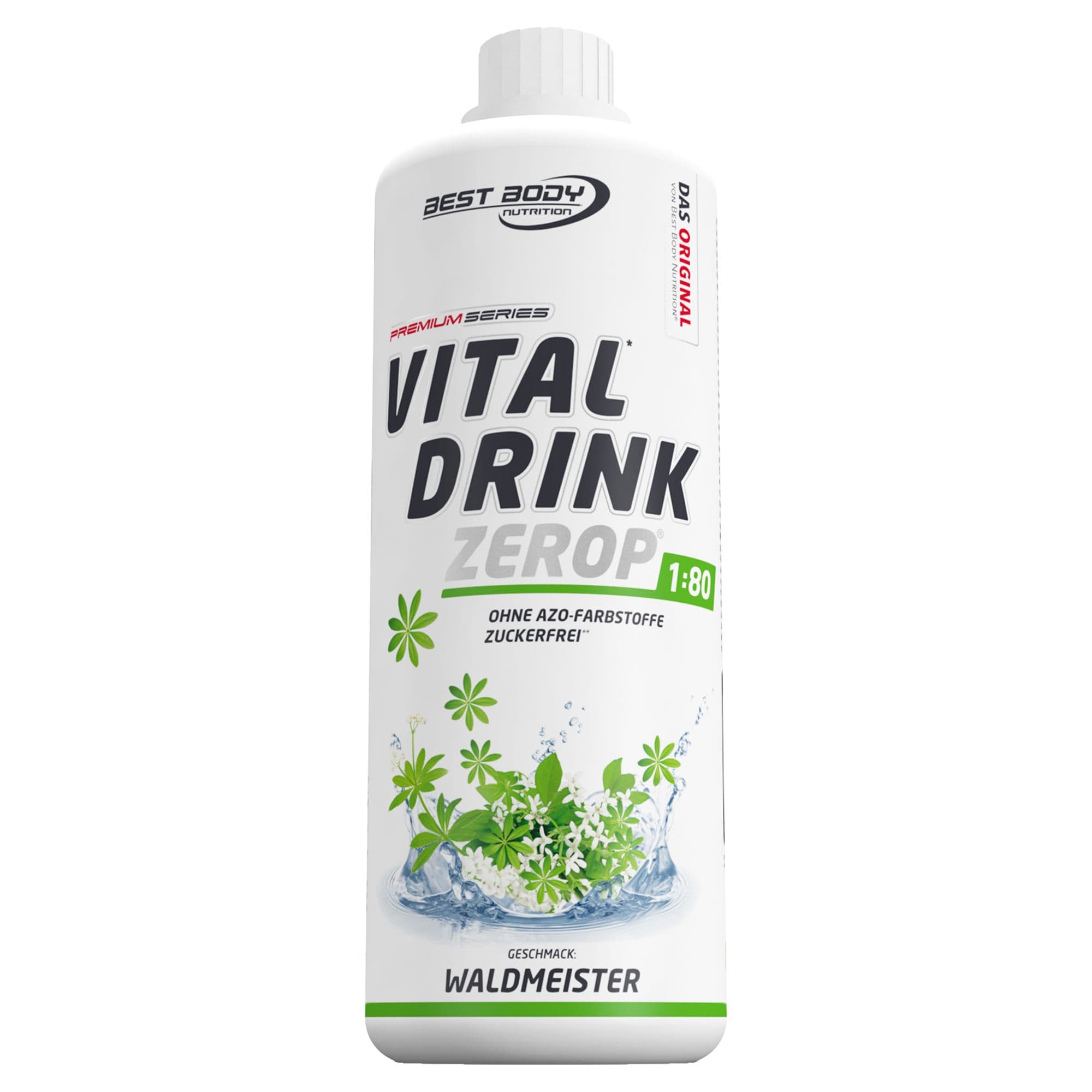 BBN Low Carb Vital Drink Waldmeister 1000 ml Konzentrat