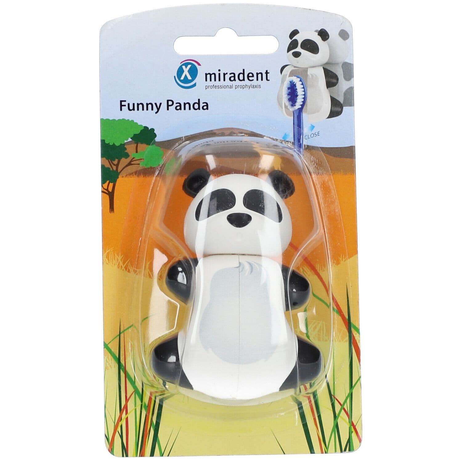 Miradent Zahnbürstenhalter Funny Snapper Panda 1 St Halterung