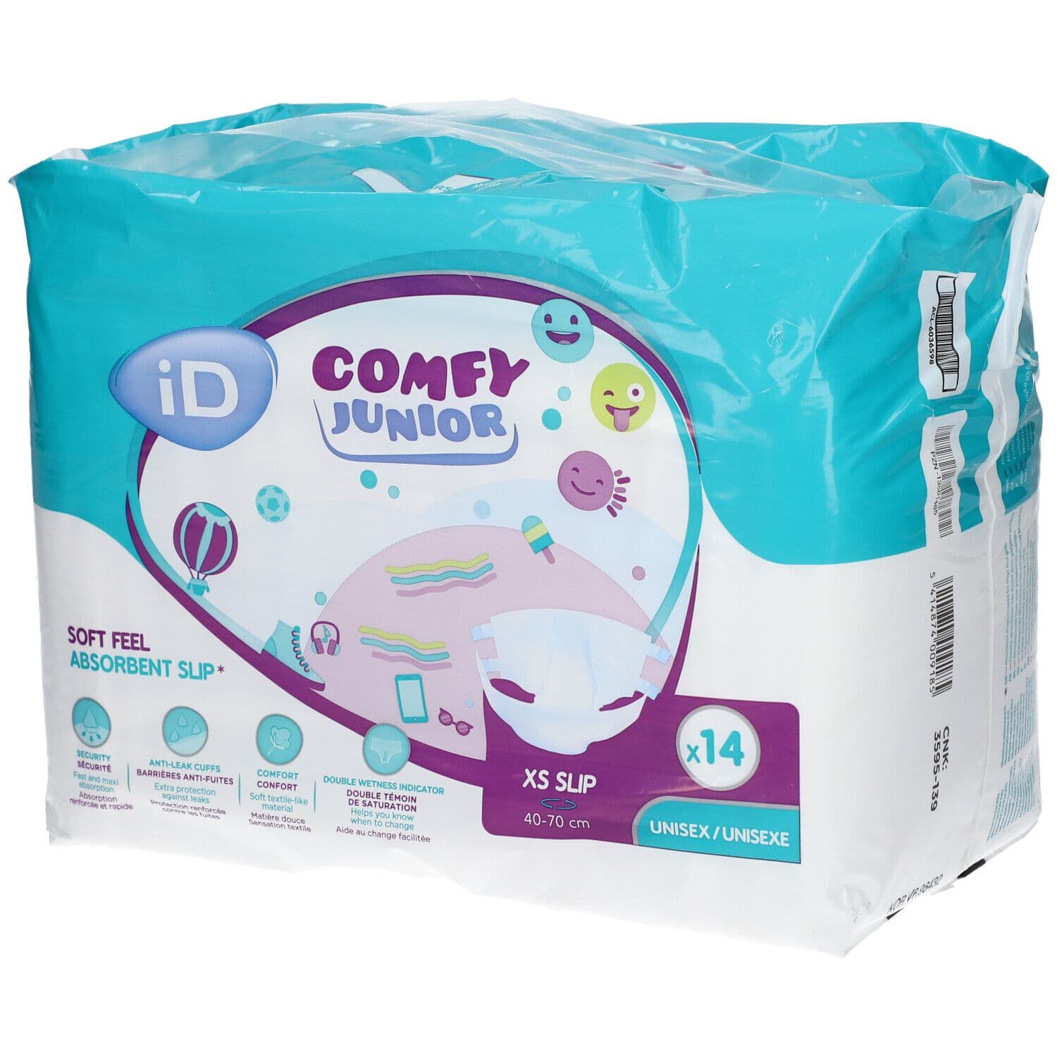 ID Comfy Junior Slip XS 40-70 cm 14 St Windeln