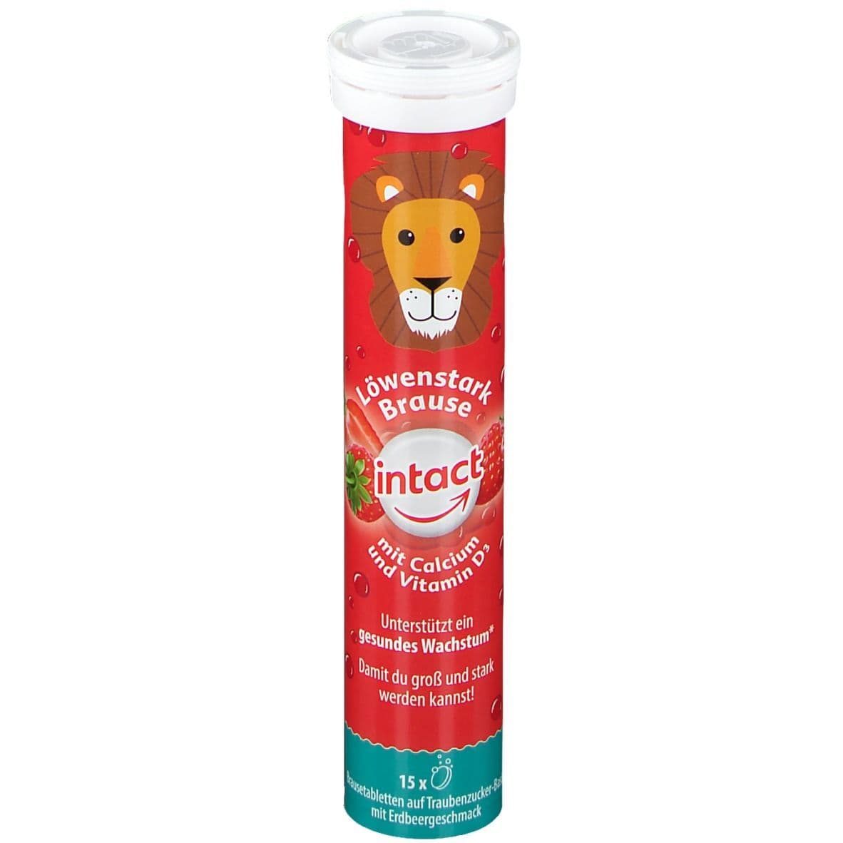 Intact Löwenstark Brausetabletten m.Calcium 15 St