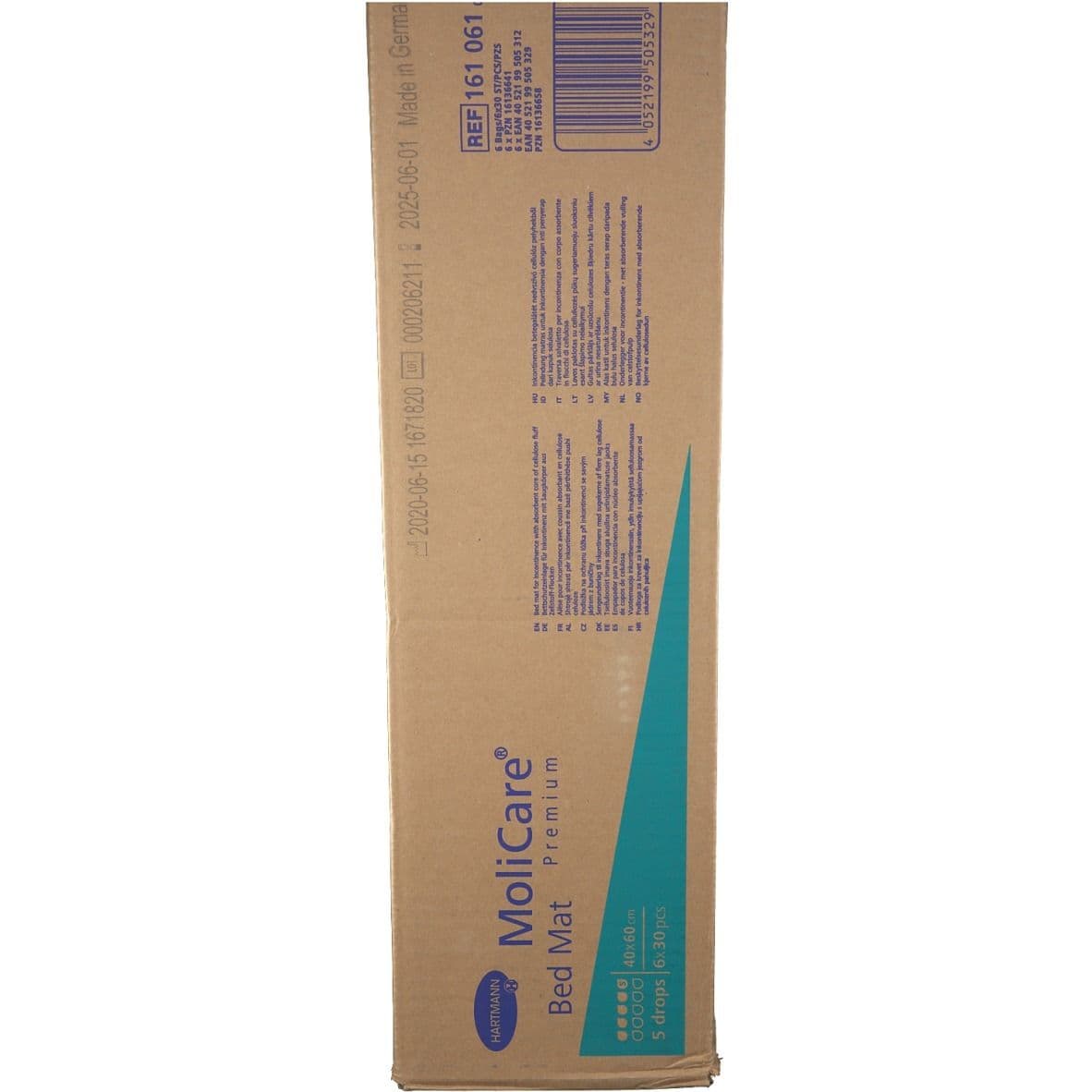 Molicare Premium Bed Mat 5 Tropfen 40x60 cm 6x30 St Unterlagen