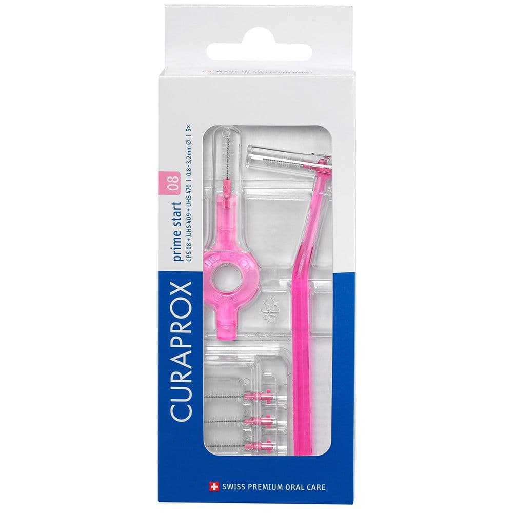 Curaprox Interdental Set CPS 08 mm pink 5+2 St 1 Zahnbürste