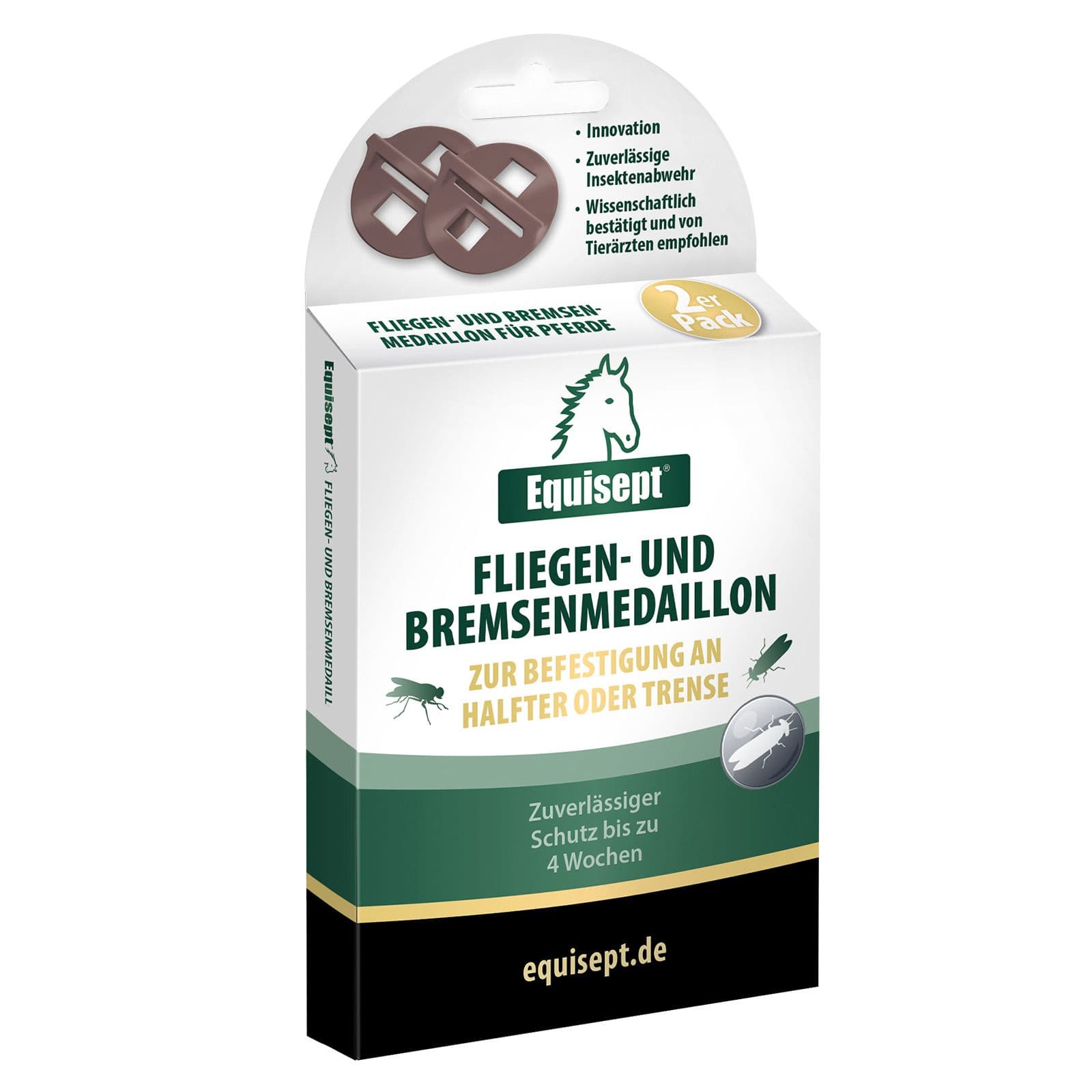 Equisept Fliegen- u.Bremsenmedaillon f.Pferde 2 St Sonstige