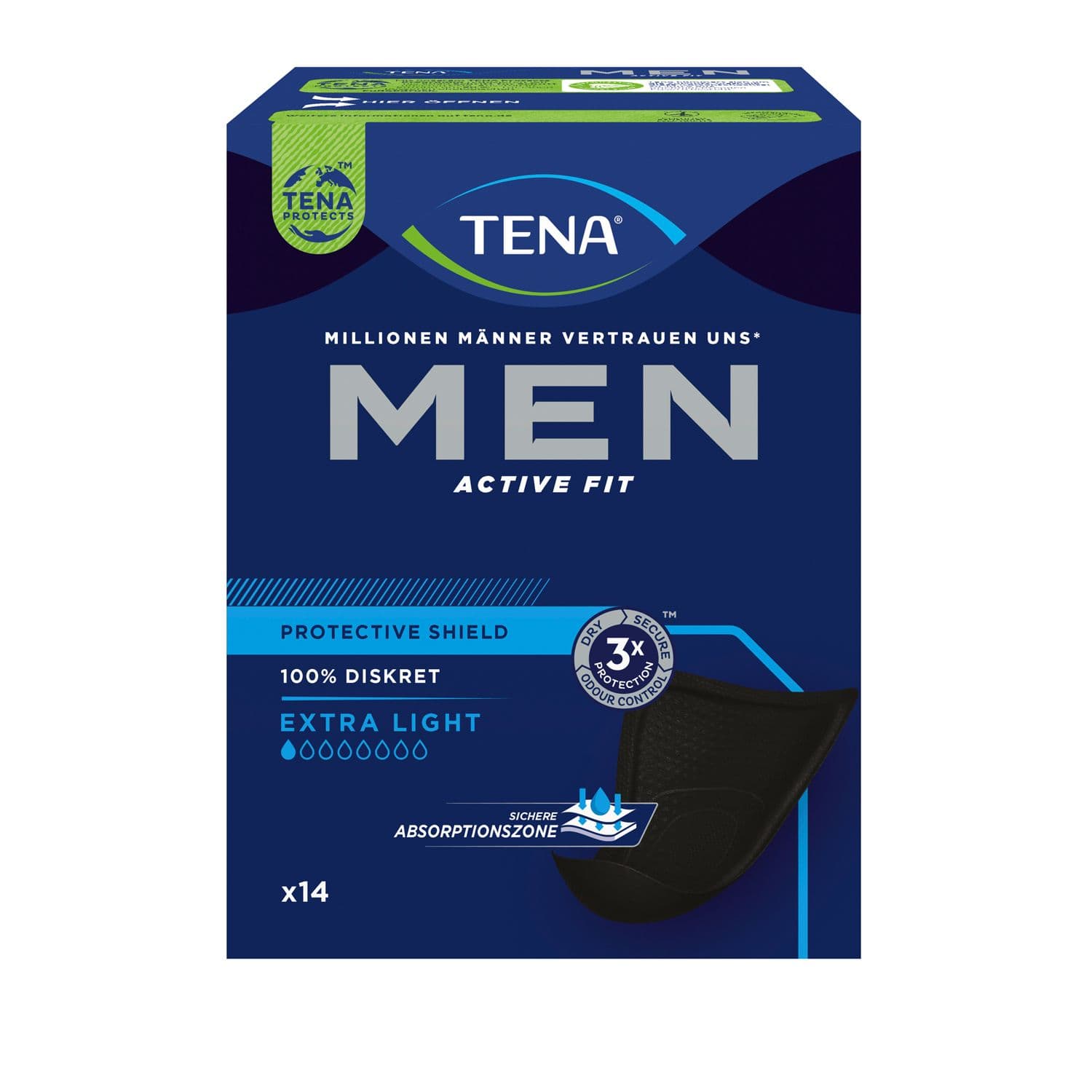 Tena MEN Active Fit Level 0 Inkontinenz Einlagen 14 St