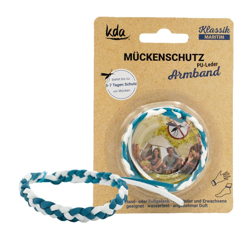 Mückenschutz Armband PU-Leder maritim KDA 1 St